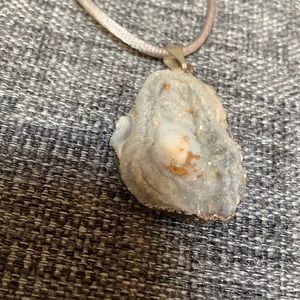 Sparkly Drusy Stone Pendant